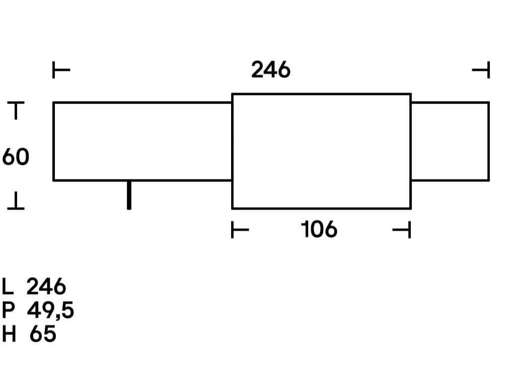 Низкий шкаф со светодиодной подсветкой ACERBIS Alterego ARCH-00086623 - Вид №10