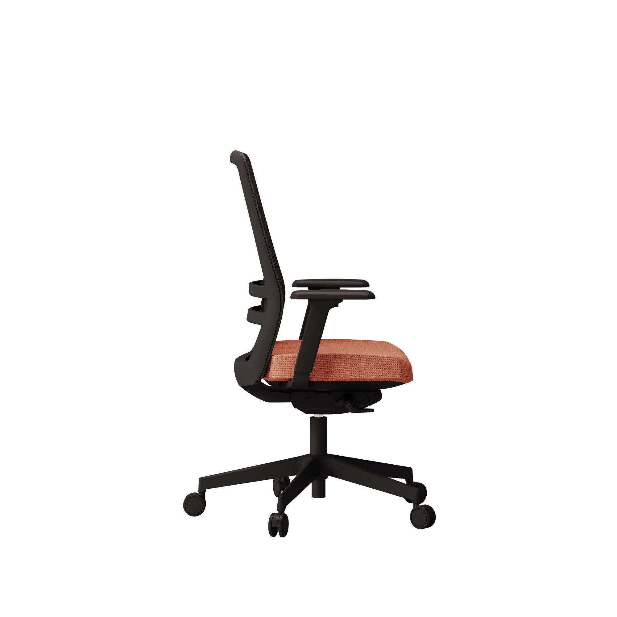 Тканевый регулируемый по высоте рабочий офисный стул с колесами Las Mobili обзор ARCH-00082310 - Вид №4