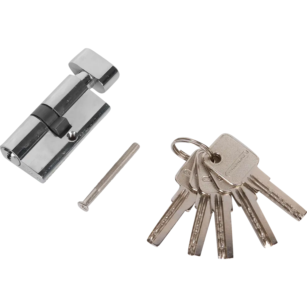 Цилиндр перфорированный Al 60 C T01 CP ключ-вертушка, хром PALLADIUM STLM-2072100 - Вид №1