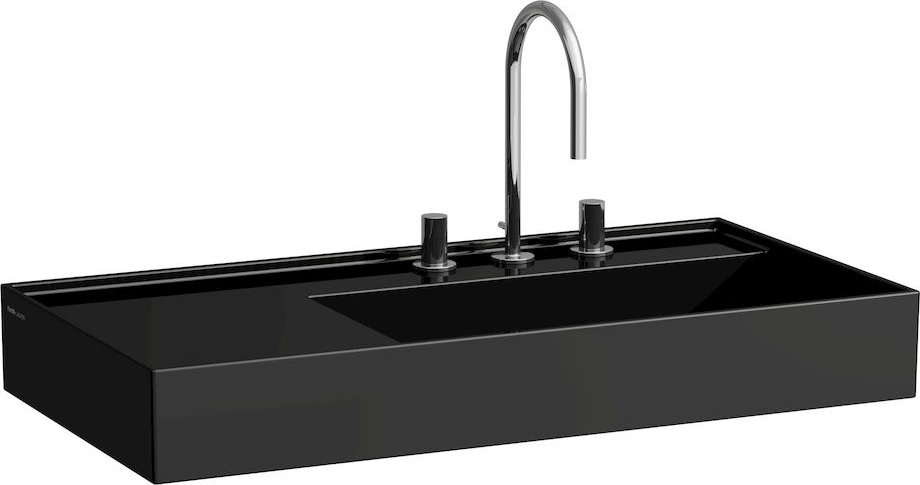 H8103394001111 Раковина с полочкой слева, со специальным скрытым сливом LAUFEN PRO - Вид №11