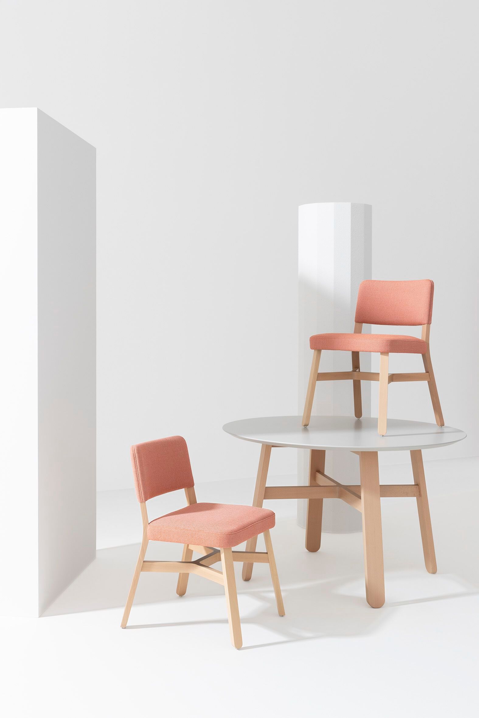 Мягкий стул из бука Billiani круассан ARCH-00134707 - Вид №2