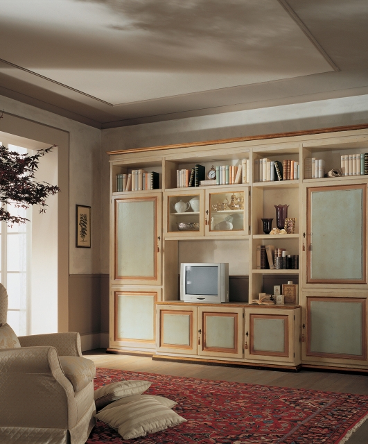 2304 Tifernoit Модульная стена в тонкую полоску Soggiorno  - Вид №2