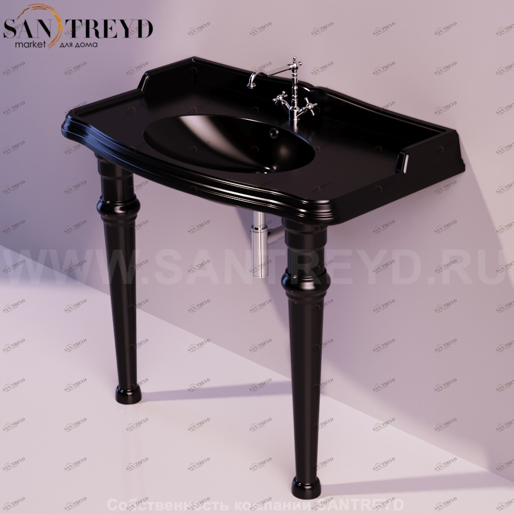 AR874NERO Подвесная раковина настенная прямоугольная Simas Arcade черная