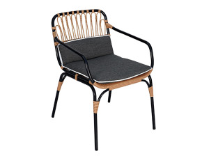 Синтетическое волокно сад стул с подлокотниками