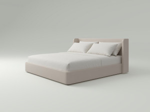 Мягкая двуспальная кровать