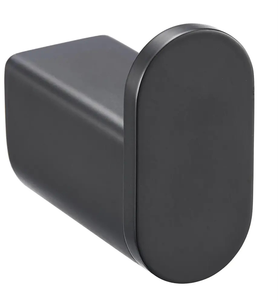 91246247 Крючок для ванной Milacio MCU.960.MB цвет черный матовый STLM-0988171