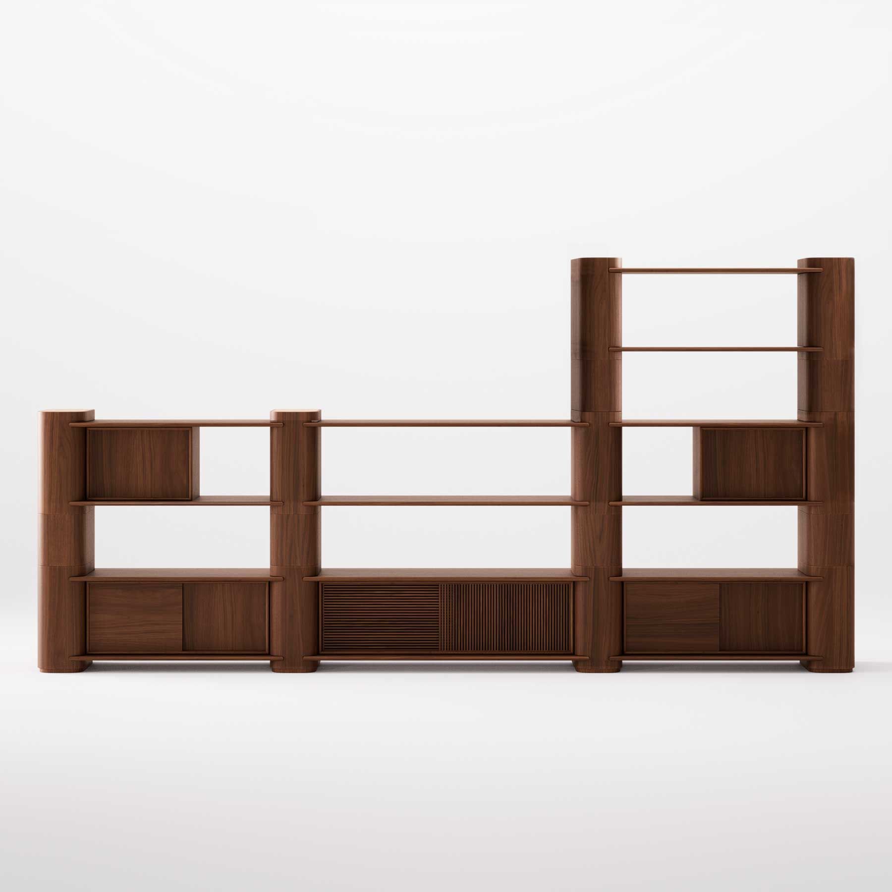 Деревянный самонесущий модульный книжный шкаф Wewood Path ARCH-00032308 - Вид №31