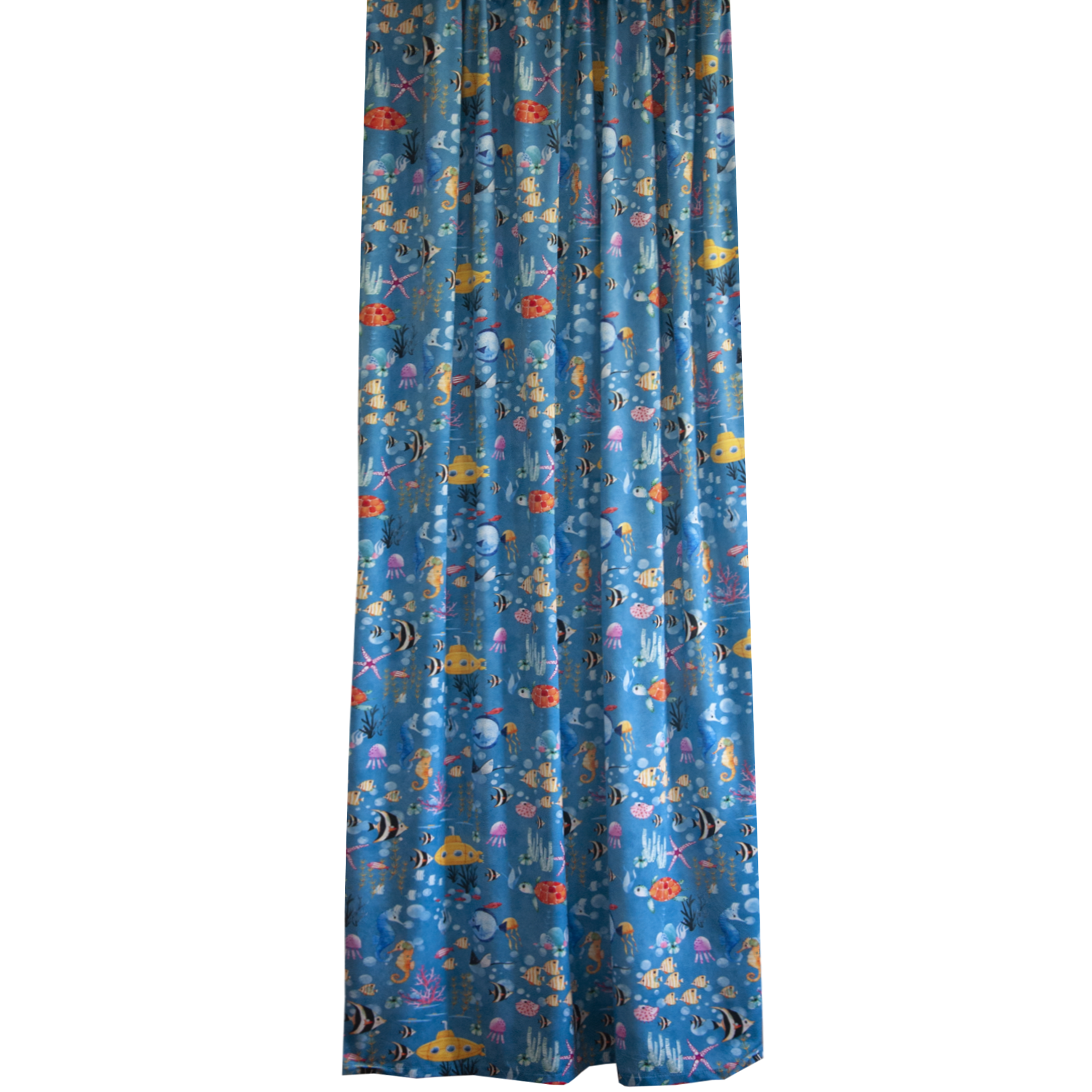 SEASONS Штора бархатная с рыбками для детской комнаты 140×260 см 84659849 STLM-0053506