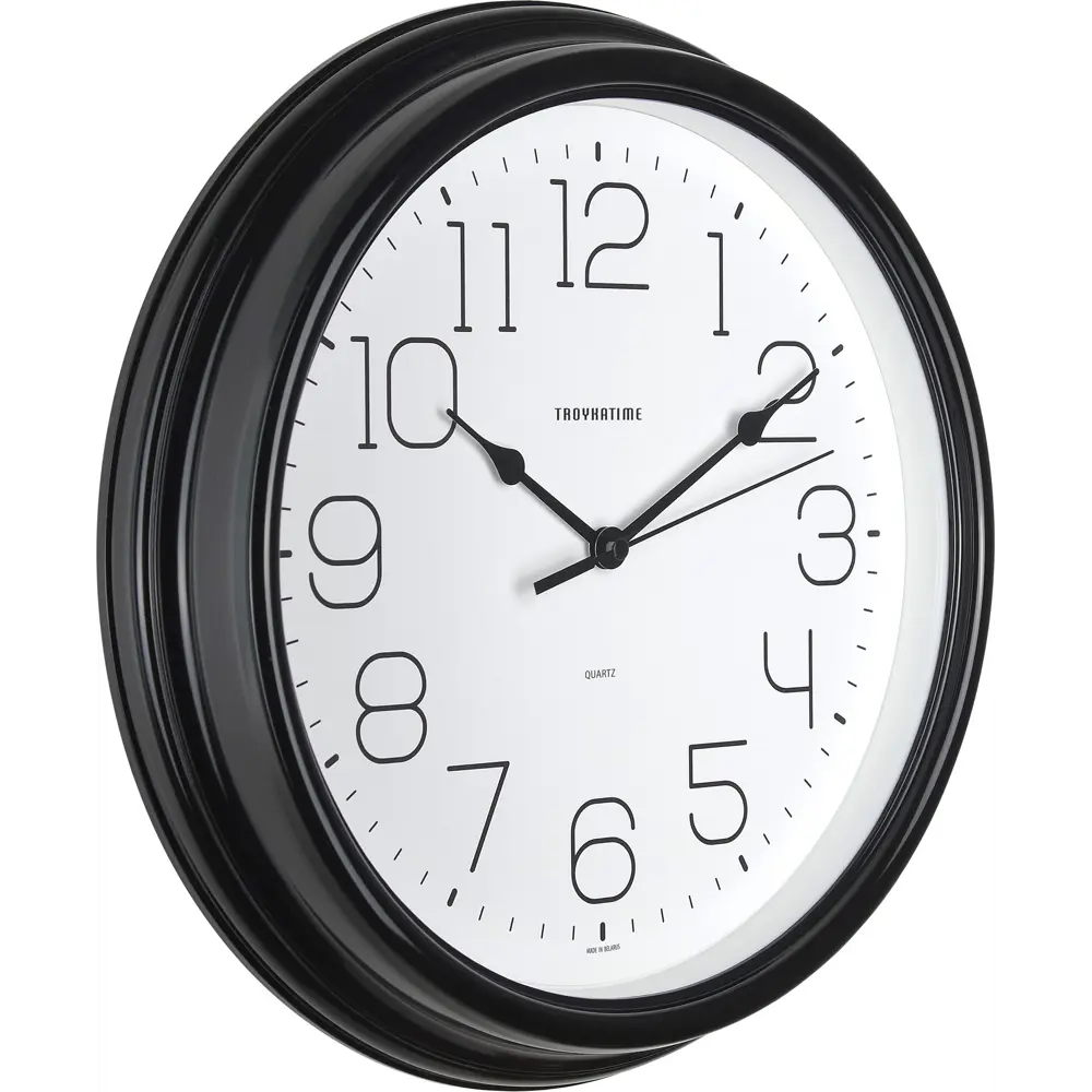 Часы настенные Troykatime Классика круглые пластик цвет черный бесшумные ø31 см НЕОКЛАССИК STLM-2043429 - Вид №2