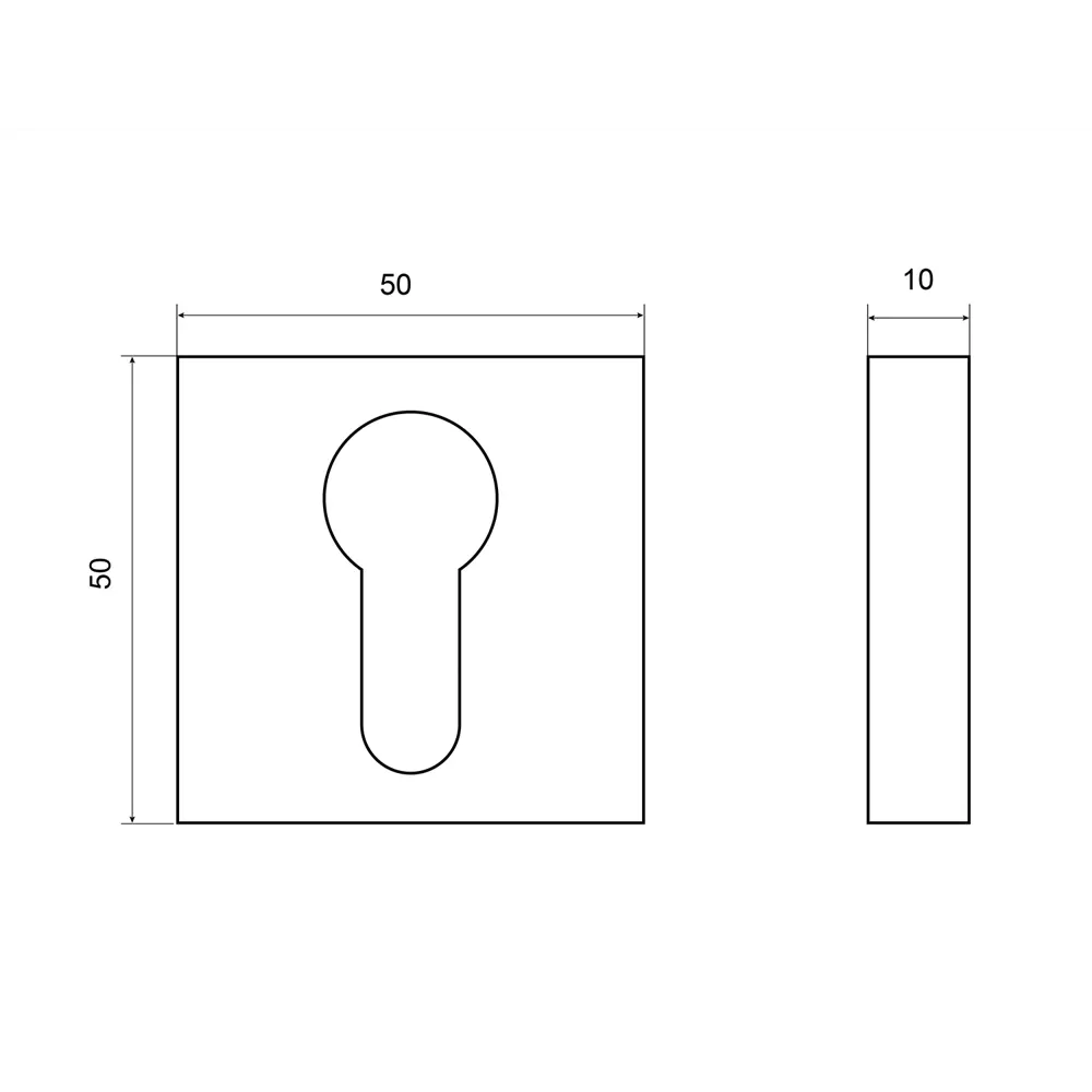 Накладка PALLADIUM для скрытия личинки замка в цвете никель 87099652 STLM-0073203 - Вид №3