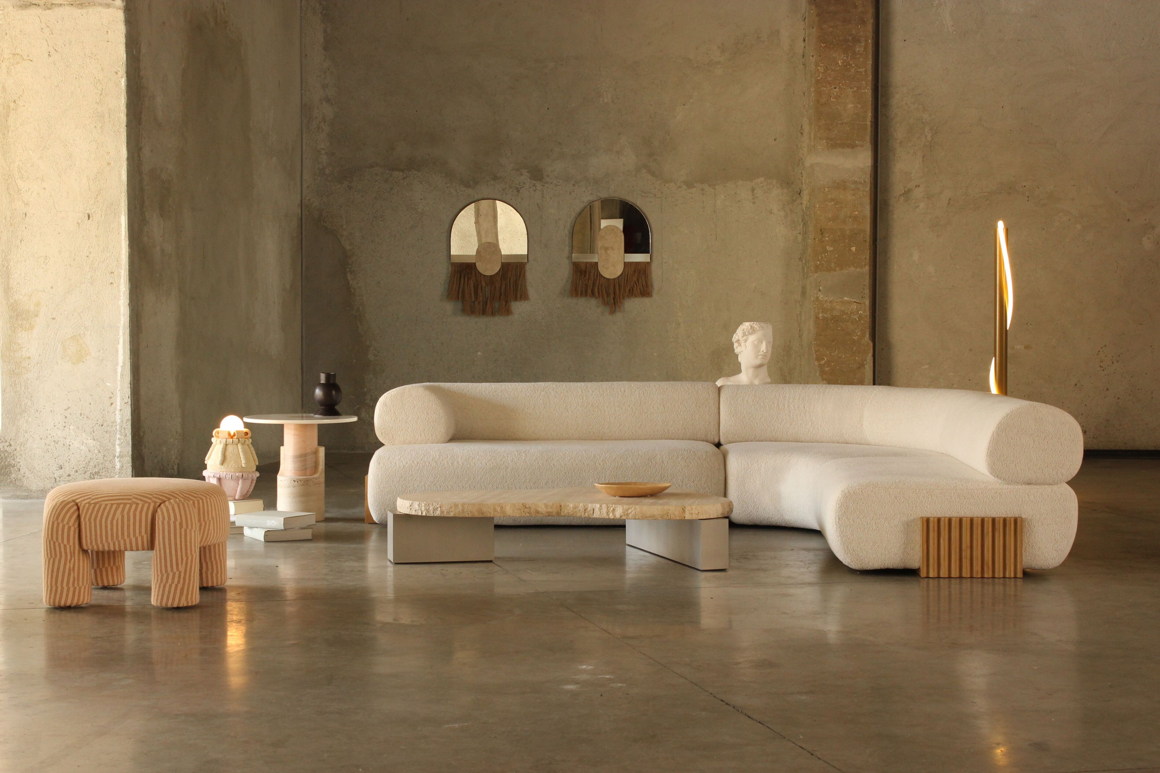 Журнальный столик из травертина для гостиной DOOQ ON THE ROCKS ARCH-00138147 - Вид №4