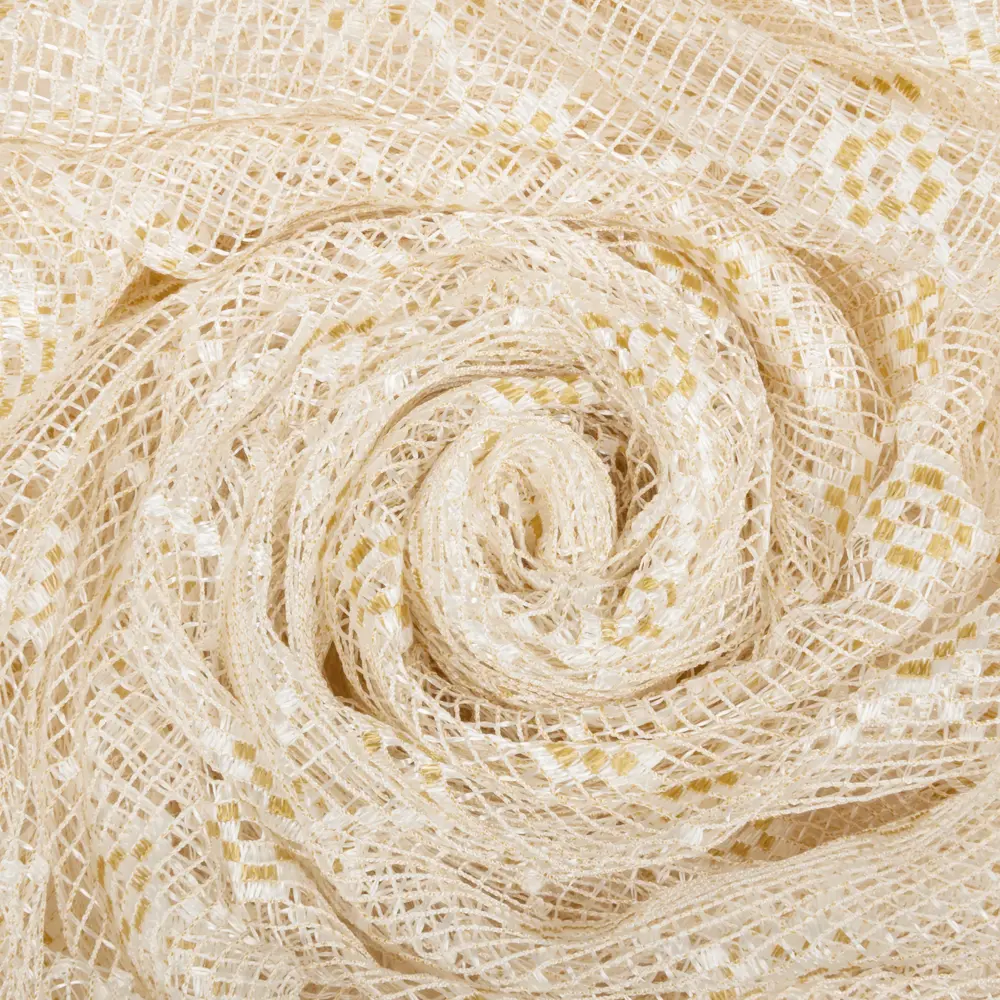 Тюль на ленте «Сетка», 300х270 см, мотивы, цвет бежевый ТОРГОВЫЙ ДОМ ТЕКСТИЛЬ STLM-2024419 - Вид №1