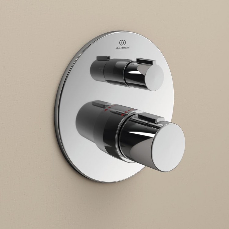 A5814AA Встраиваемый индивидуальный термостатический смеситель для ванны/душа Ceratherm Т100 Ideal Standard CERATHERM T100  - Вид №5
