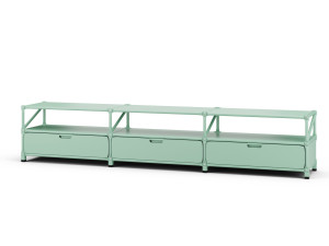 Низкий металлический офисный шкаф