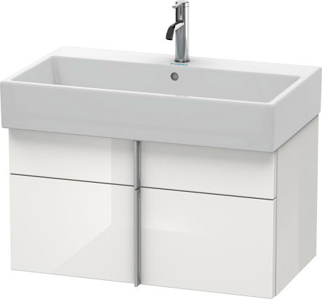 VA650704040 Тумбочка подвесная Vero Air #VA6507 784 x 431 мм Черный глянцевый лак Duravit - Вид №2