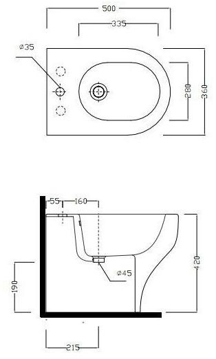 Cle210101 Биде напольное CLEAR Olympia Ceramica - Вид №6
