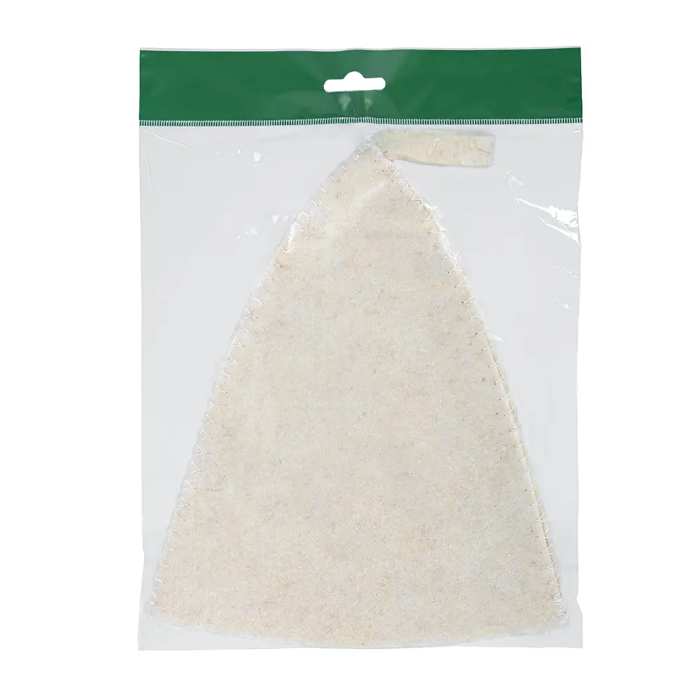 Шапка для бани Банные Штучки Hot Pot войлок цвет белый STLM-2056469 - Вид №1