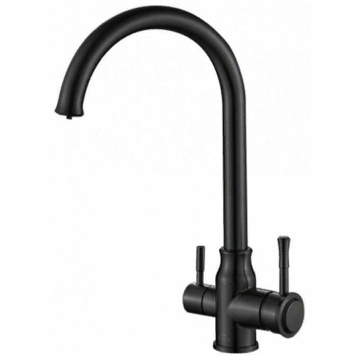 Steel Hammer SH 763 INOX GRAFIT PVD Смеситель для кухни Zorg 400 x 272  - Вид №1
