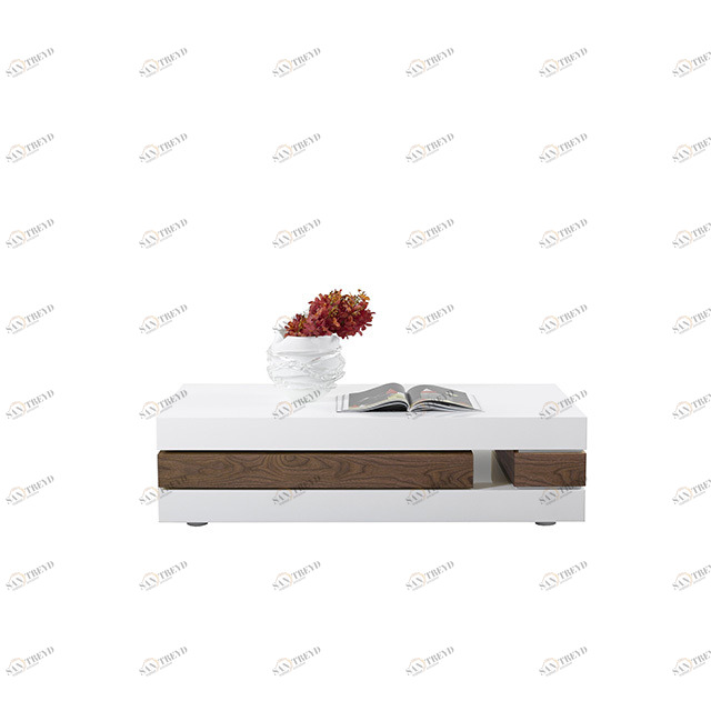 Журнальный столик белый с отделкой ясень Vision PUSHA PUSHA 062922 Белый 