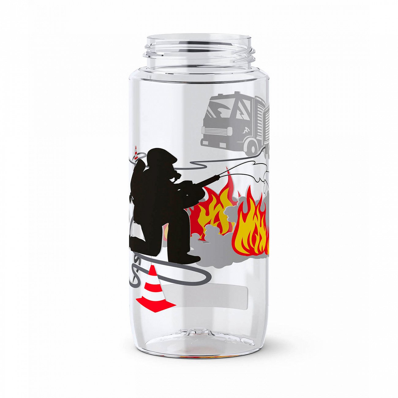 Термофляжка черная 0,5 л "Пожарный" EMSA ДИЗАЙНЕРСКИЕ 00-3951783 Прозрачный;черный  - Вид №2