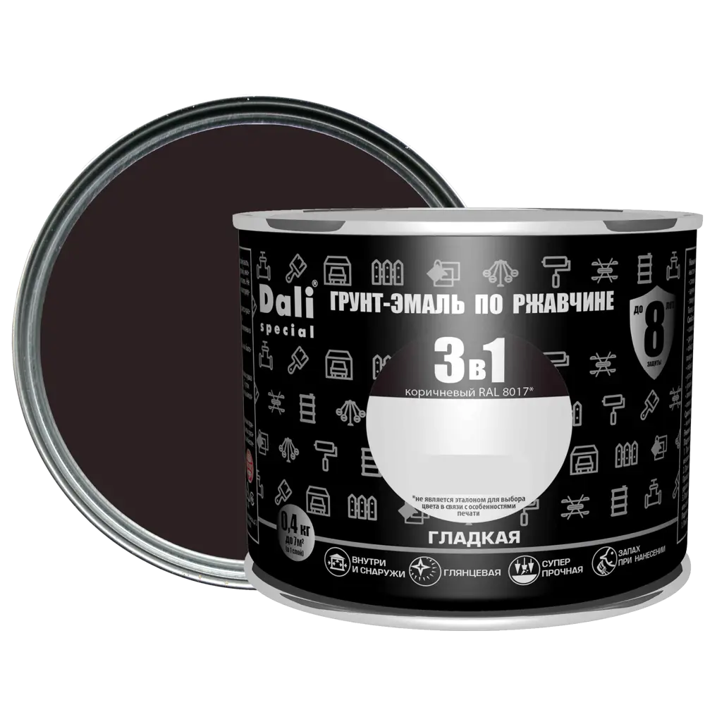 Грунт-эмаль Dali 3в1 - защита и обновление металла 83372411 STLM-0040593