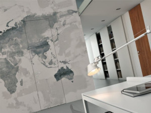 Пользовательские покрытия стены заподлицо двери