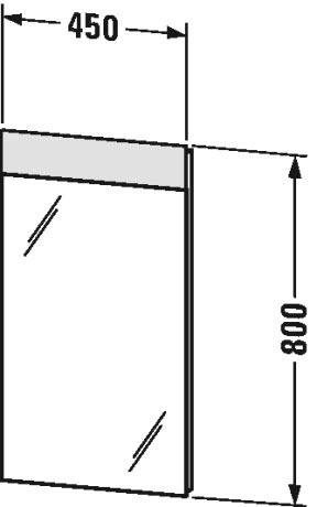 VE746600000 Vero Зеркало с подсветкой Duravit - Вид №2