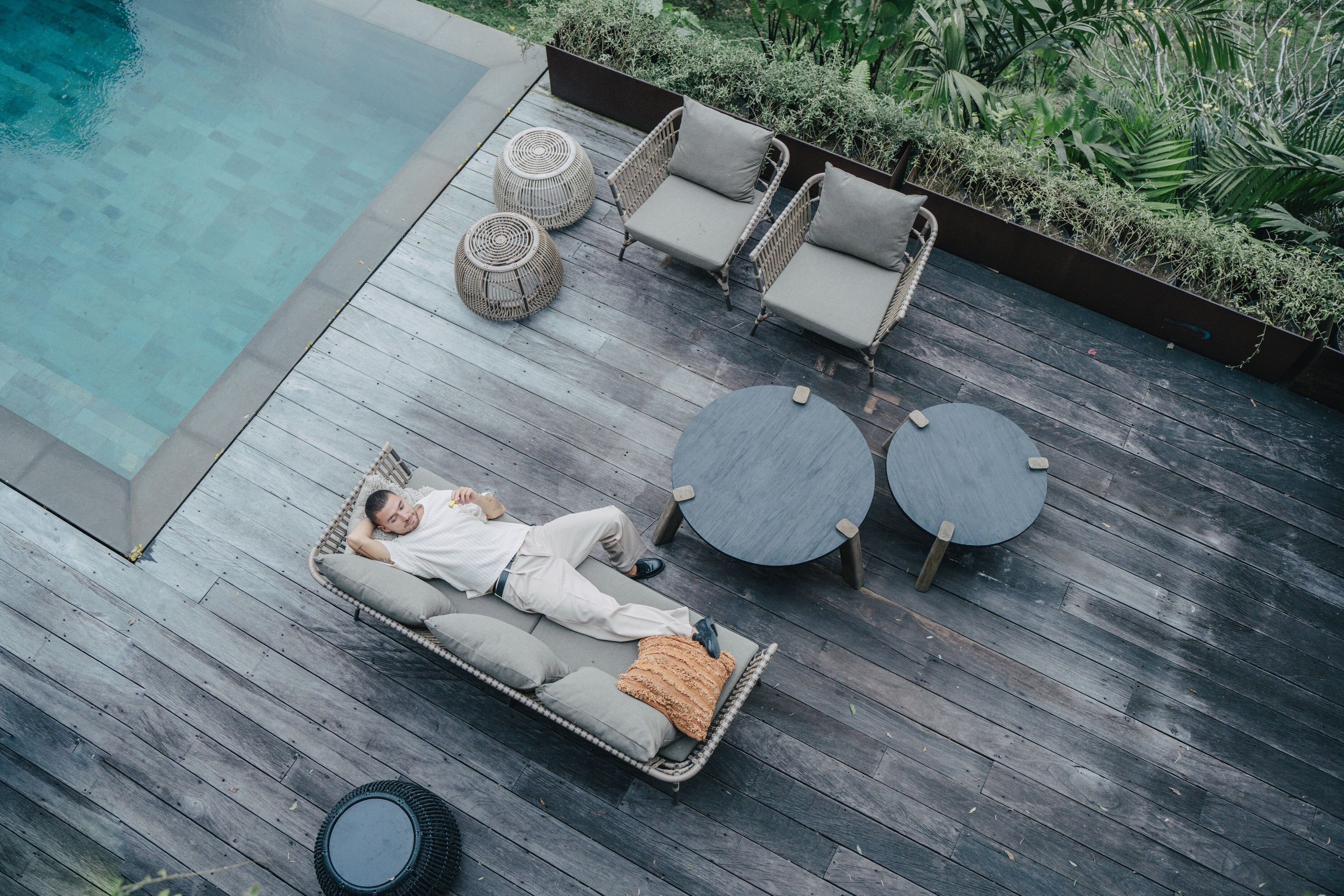 3-местный садовый диван из синтетического волокна cbdesign ARCH-00042365 - Вид №4