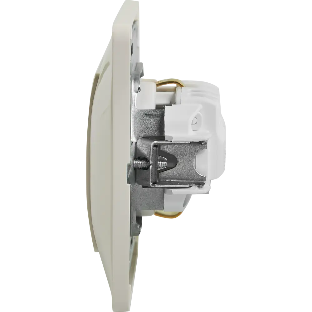 Schneider Electric Glossa - встраиваемая розетка с заземлением молочного цвета 86710178 STLM-0070795 - Вид №2