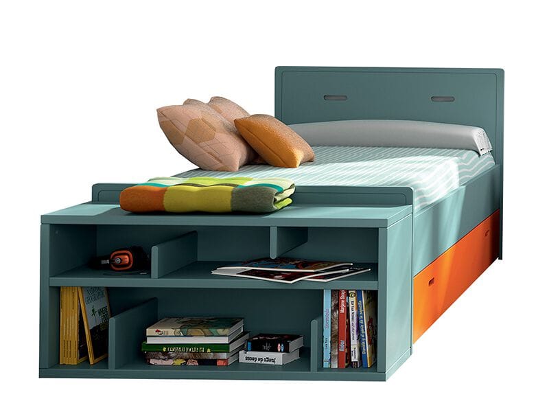 Односпальная кровать для хранения МДФ Mathy by Bols MADAKET ARCH-00068628