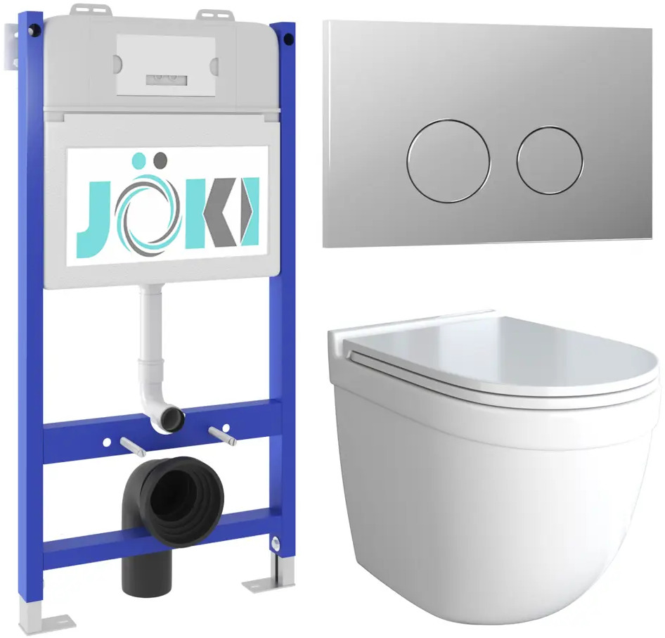 91736699 Комплект инсталляция с унитазом Joki JKS601033102CH цвет белый STLM-0984183