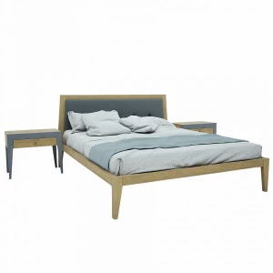 Кровать двуспальная деревянная 180х200 светло-коричневая Fly new BRAGIN DESIGN ДИЗАЙНЕРСКИЕ 256410 Бежевый