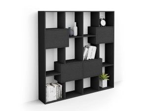 Отдельно стоящий книжный шкаф в облагороженном