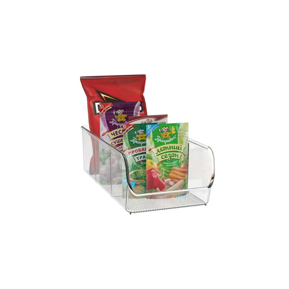 Органайзер для холодильника KONSENSA 27.9x13.9x8.9 см пластик прозрачный STLM-2100330 - Вид №5