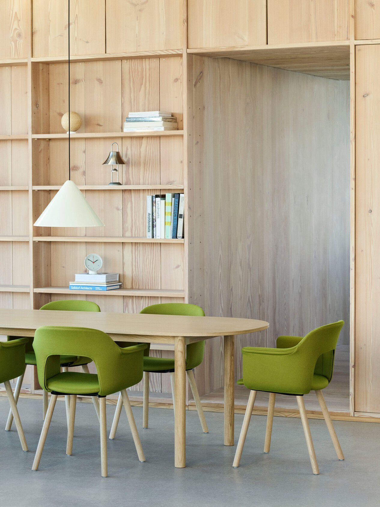 Прямоугольный стол с алюминиевыми или твердыми дубовыми ножками Hay пристройка ARCH-00111000 - Вид №16