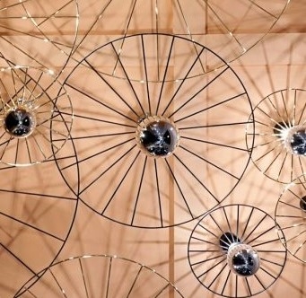 092256 Бра 60 cm черный + цоколь 10 cm черный Aromas del Campo Wheel 