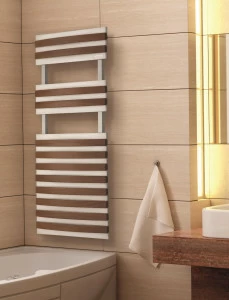 Полотенцесушитель Hammam GEMINI Wood  комбинированный; электрический или водяной Сталь;Дерево