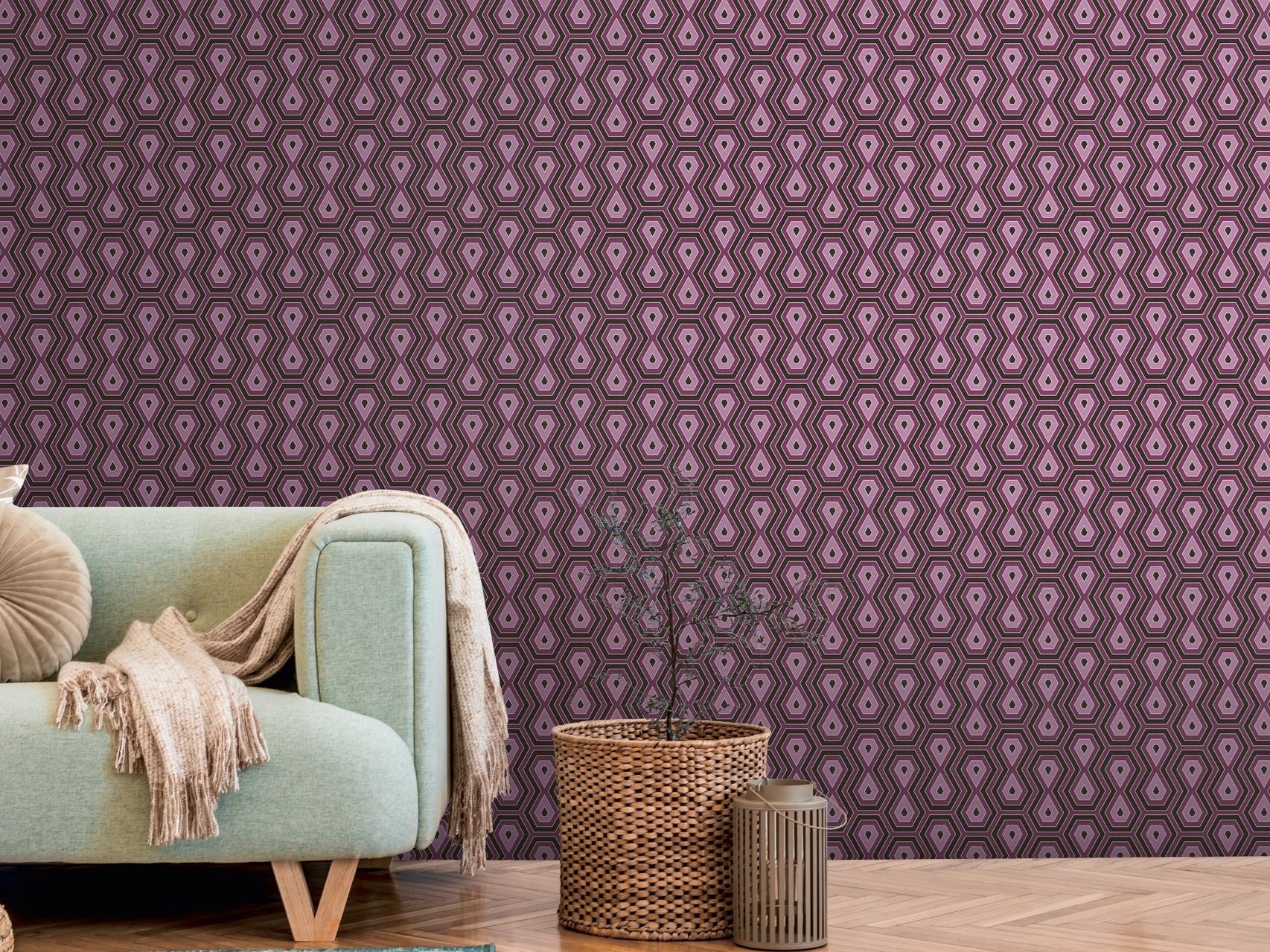 Нетканые моющиеся геометрические обои Architects Paper Jungle Chic ARCH-00113791