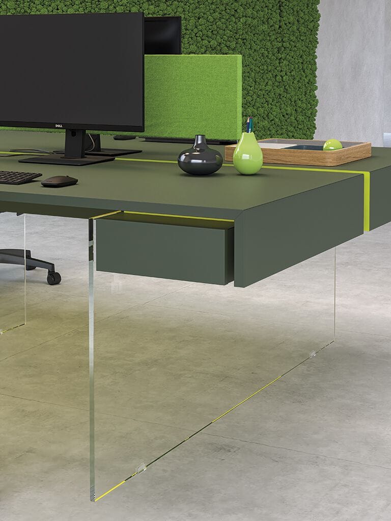 Секционный стол из дерева и стекла ESTEL GROUP HORIZON ARCH-00001743 - Вид №3