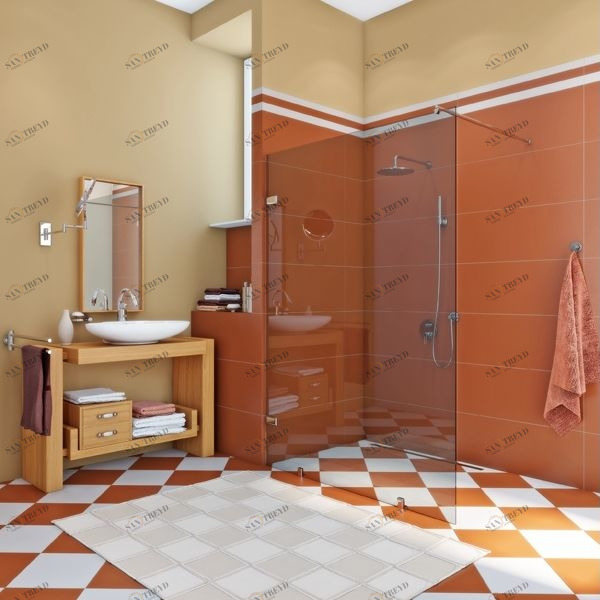 Душевая перегородка в нишу 130x200 GK-861NBITL стекло прозрачное 6 мм GUTEWETTER TREND DOOR 130X200GK861NBITL