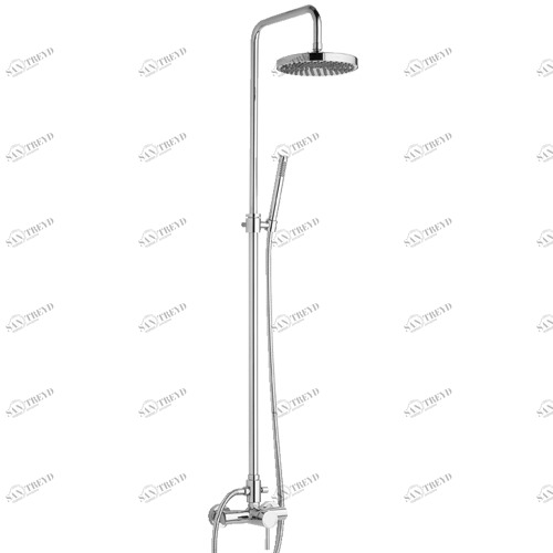 224 Внешний монокомандный душ с колоной, девиатором, верхним душем, шлангом EFFEPI RUBINETTERIE ДУШЕВЫЕ КОЛОННЫ 
