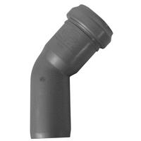 Отвод ПВХ канализационная D32мм 45 градусов Политек 6308 - Вид №1