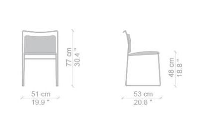 Штабелируемый металлический стул CASSINA TULU ARCH-00149715 - Вид №5