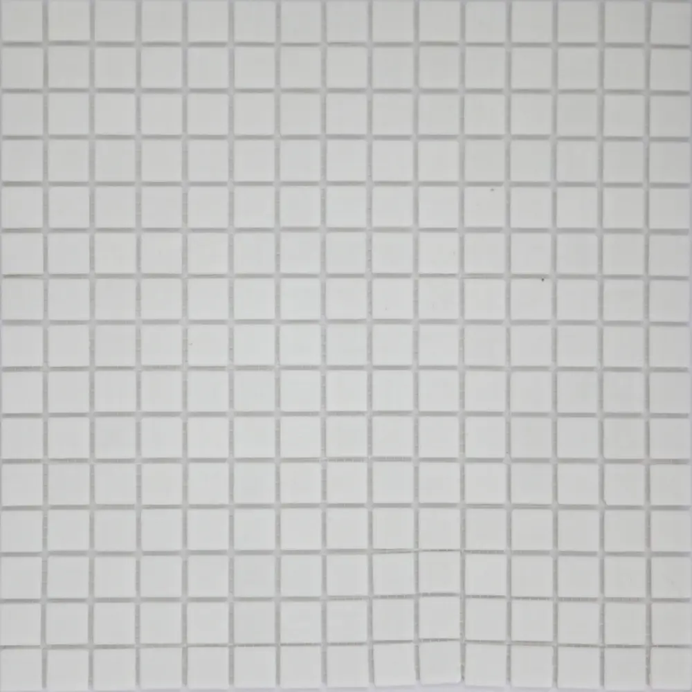 Стеклянная мозаика Kreaforta белая глянцевая 32.7×32.7 см 89400882 STLM-1572025 - Вид №1