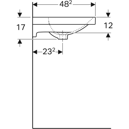 500.621.01.2 Раковина Geberit Acanto Geberit  - Вид №4