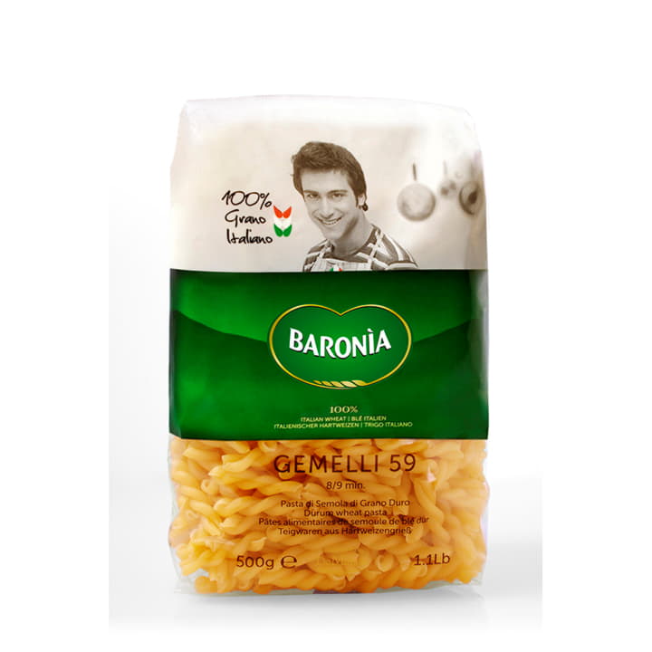 Макароны Джемелли Baronia Gemelli 500 г Santreyd 11849