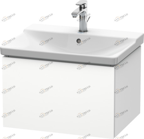 LC614401818 Тумбочка подвесная L-Cube #LC6144 620 x 481 мм Белый матовый, декор Duravit