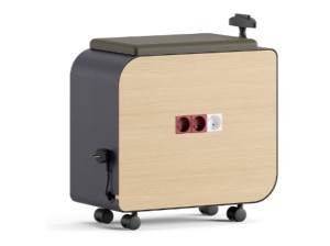 Деревянная мобильная электрическая розетка schuko