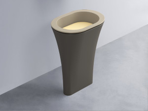 AMLA65-AV+AMPILO-CN+AMCOLO-FN Раковина Amedeo Ovale отдельностоящая cielo Enjoy + Amedeo