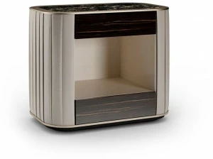 Reflex Тумбочка прикроватная лакированная прямоугольная с ящиками Plissè